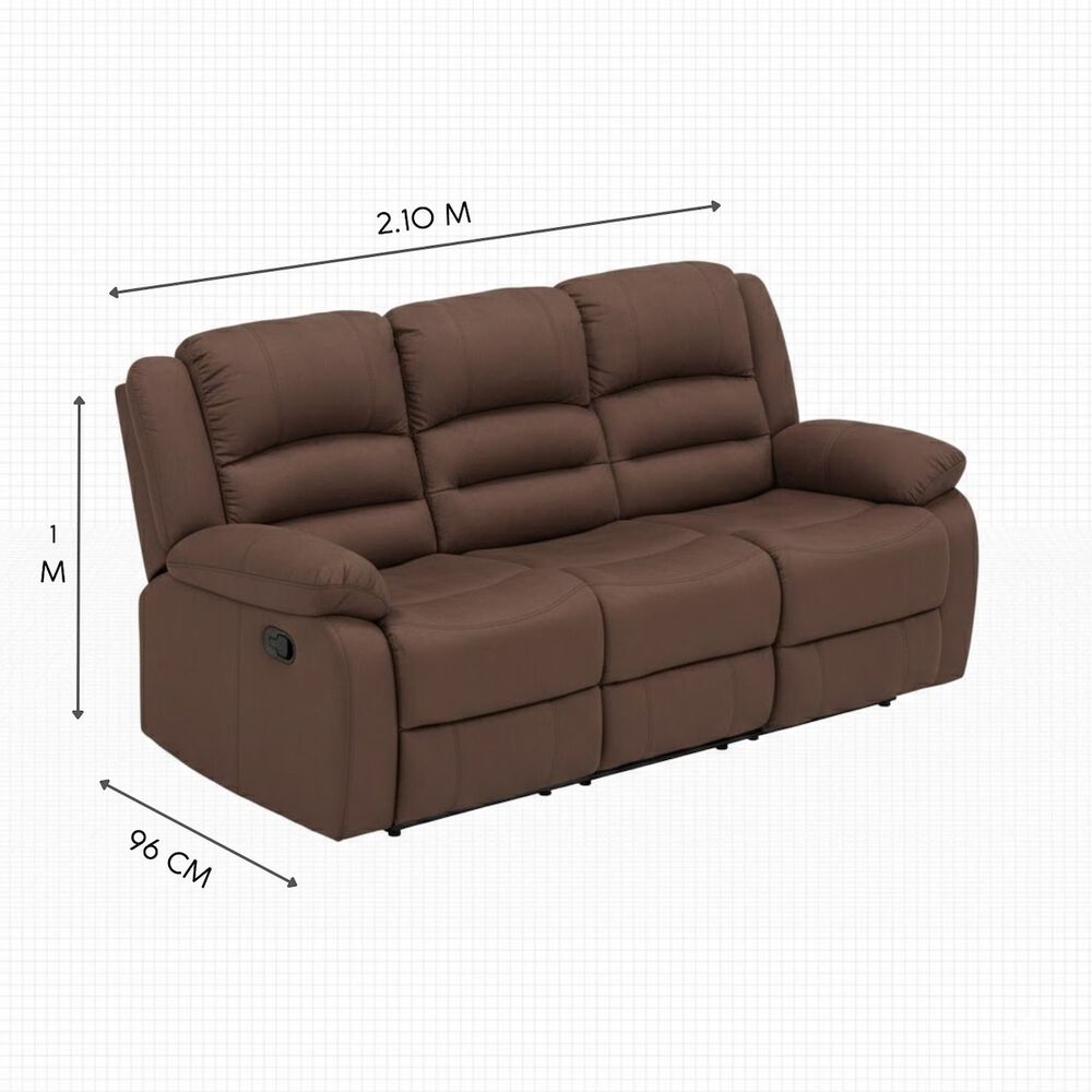 Sof&aacute; 3 Cuerpos Reclinable Martell Daniels 98060s image number 5.0
