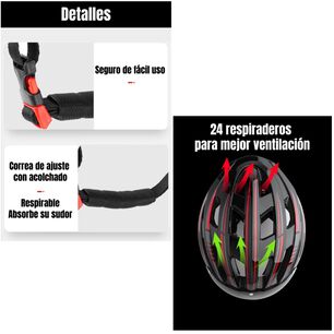 Casco Bicicleta Con Mica Facial Magn&eacute;tica Rojo Model 1