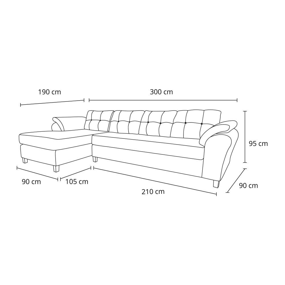 Sofá Seccional Izquierdo Living Factory Boston / 5 Cuerpos image number 7.0
