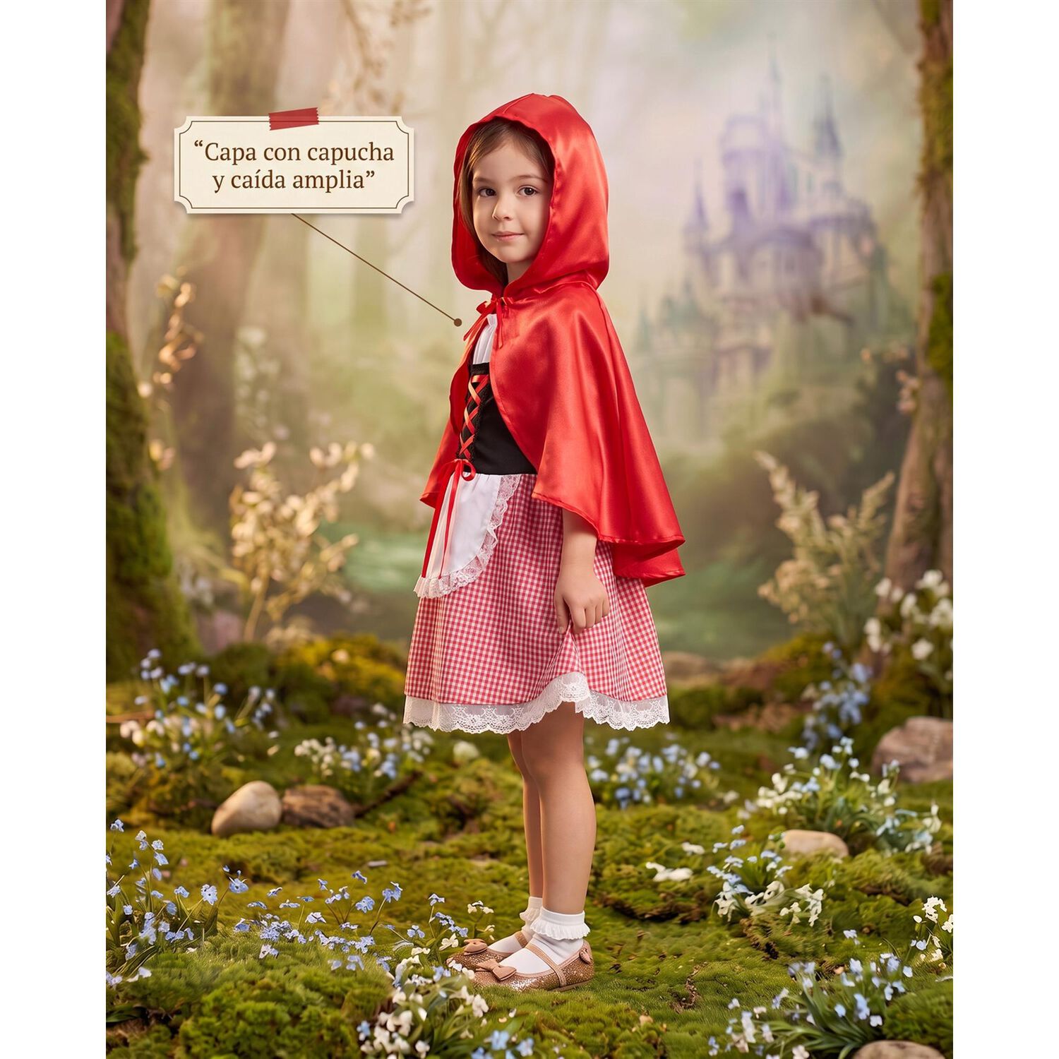Disfraz Cuento Infantil Caperucita Roja Completo image number 27.0