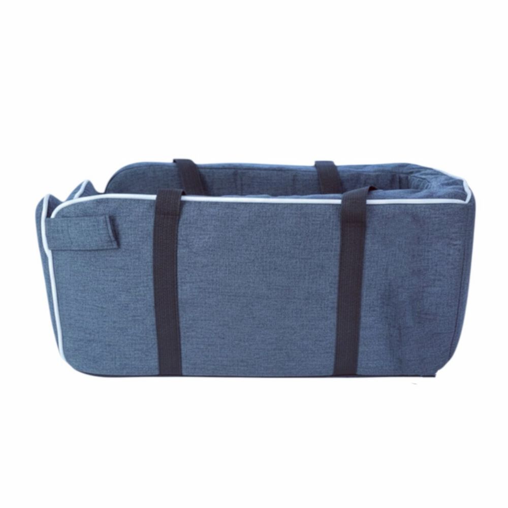 Bolso De Asiento Mascotas Portatil Transportador 2 En 1 Azul image number 0.0