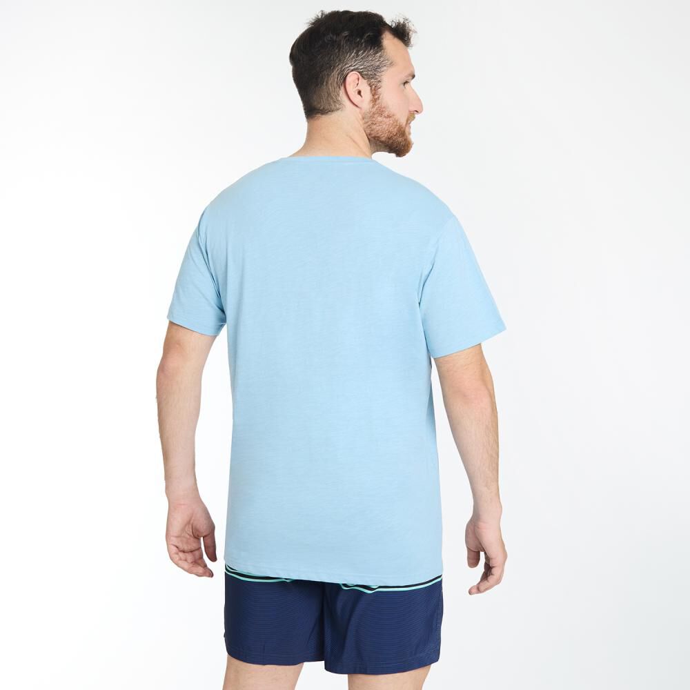 Polera Regular Manga Corta Cuello Redondo Hombre Peroe image number 3.0