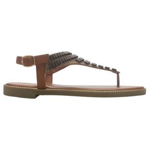 Sandalia Mujer Casual Camel Chalada Buckel-5