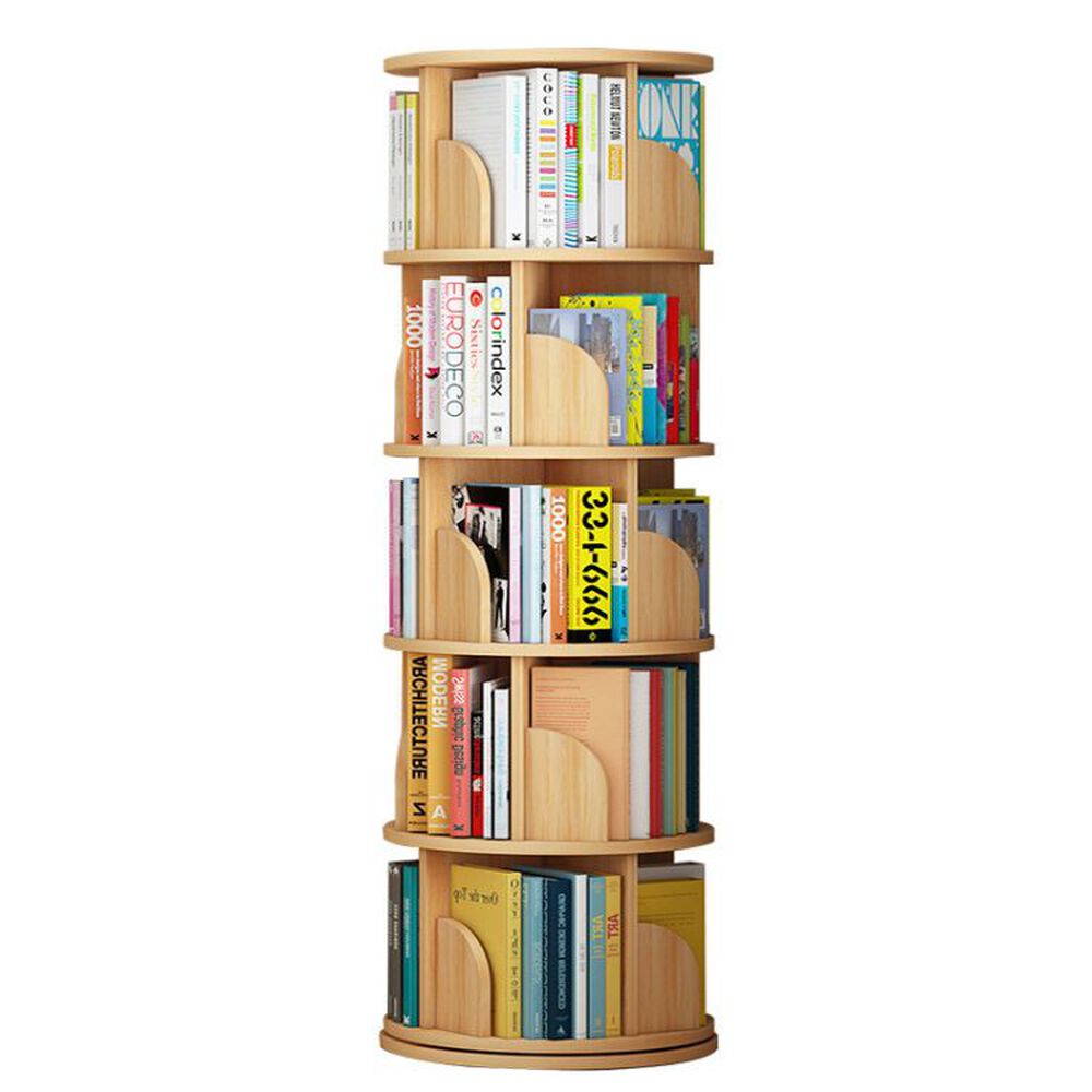 Biblioteca Circular Giratorio Con 5 Estantes 46x46x157cm image number 0.0