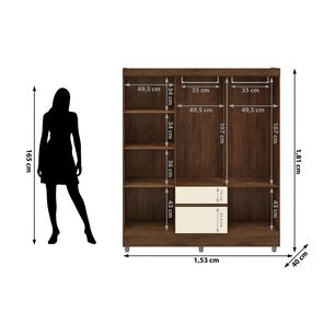 Cl&oacute;set Vekkahome Ideal / 6 Puertas / 2 Cajones
