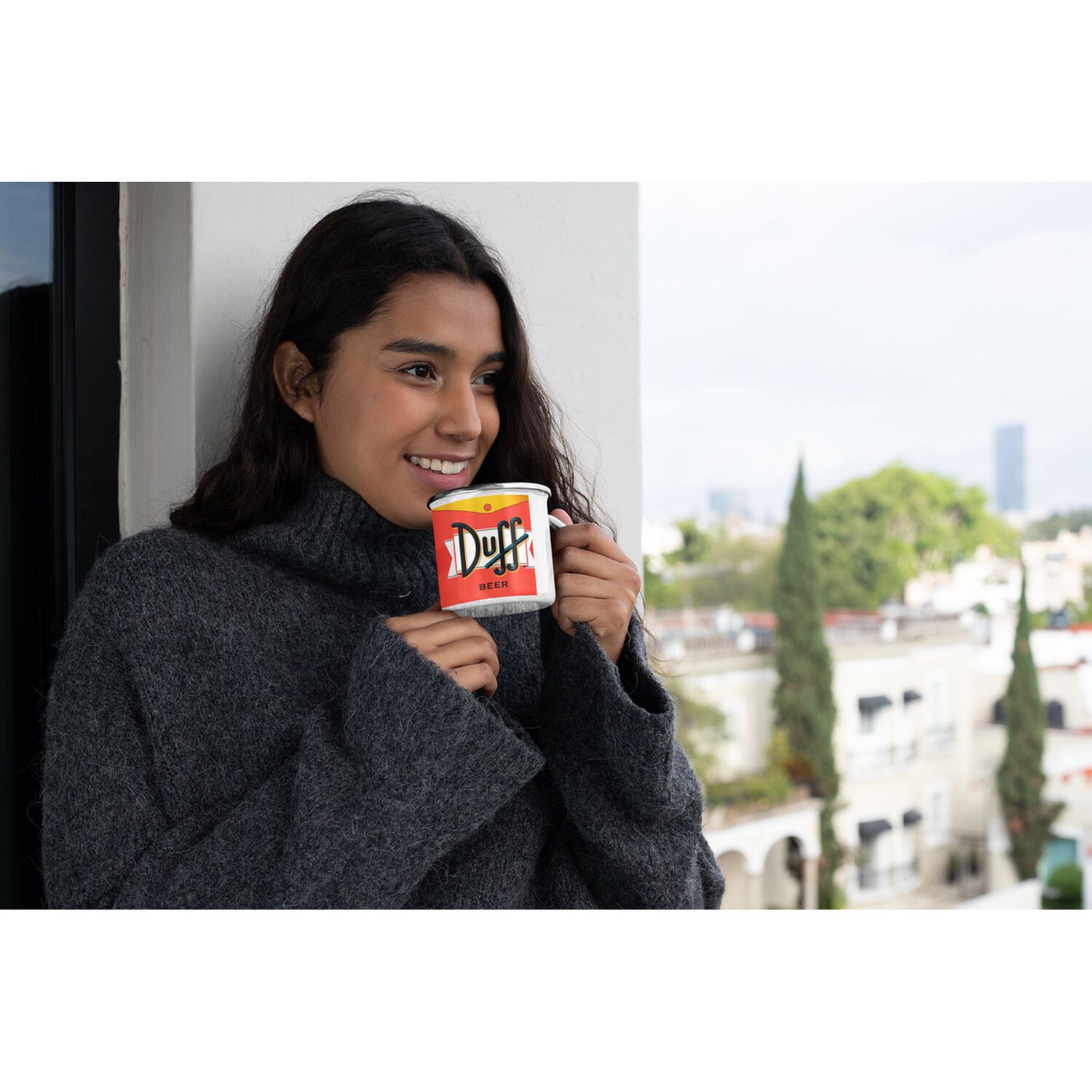 Taza Enlozada Lechera Cerveza Duff Los Simpsons image number 2.0