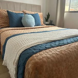 Set Renovaci&oacute;n Dormitorio Camel 7 Piezas | Estilo Elegante & Acogedor King