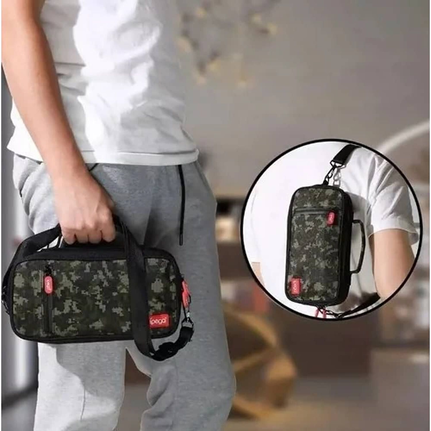 Bolso Switch Bolso De Nintendo Switch Mochila Transporte Marinshop Mochila Nintendo Portatil image number 3.0