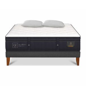 Cama Europea Cic Super Premium / King / Base Normal + Almohadas