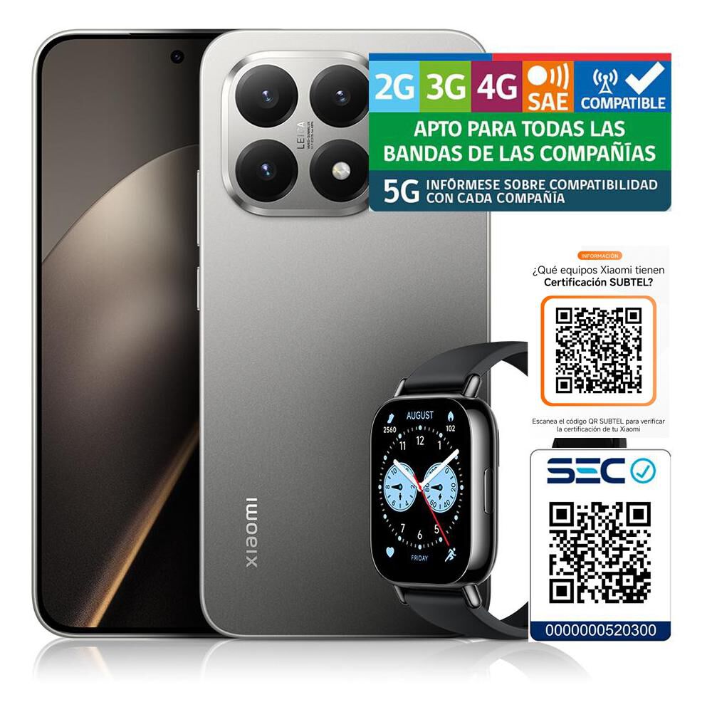 Smartphone Xiaomi 15T / 5G / 512 GB / Gray / Liberado + Watch 5 Lite image number 12.0