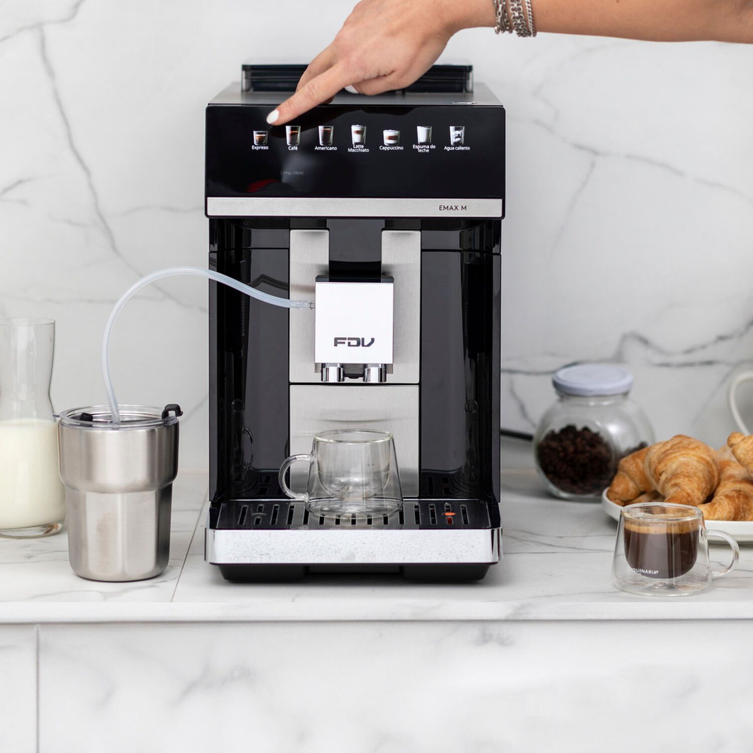 Fdv Cafetera Superautom&aacute;tica 250g Lib&eacute;rica Negro image number 1.0