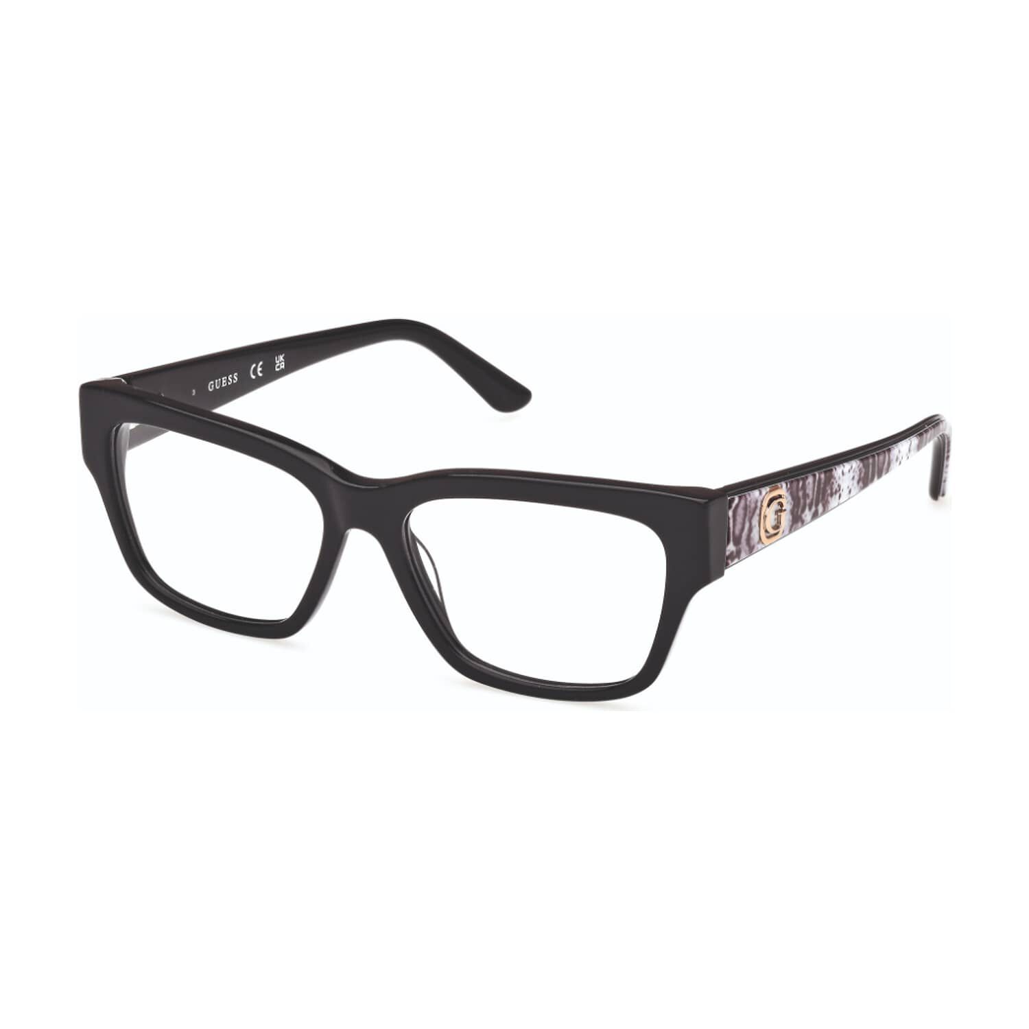 Lentes &Oacute;pticos Negro Brillante Guess image number 1.0