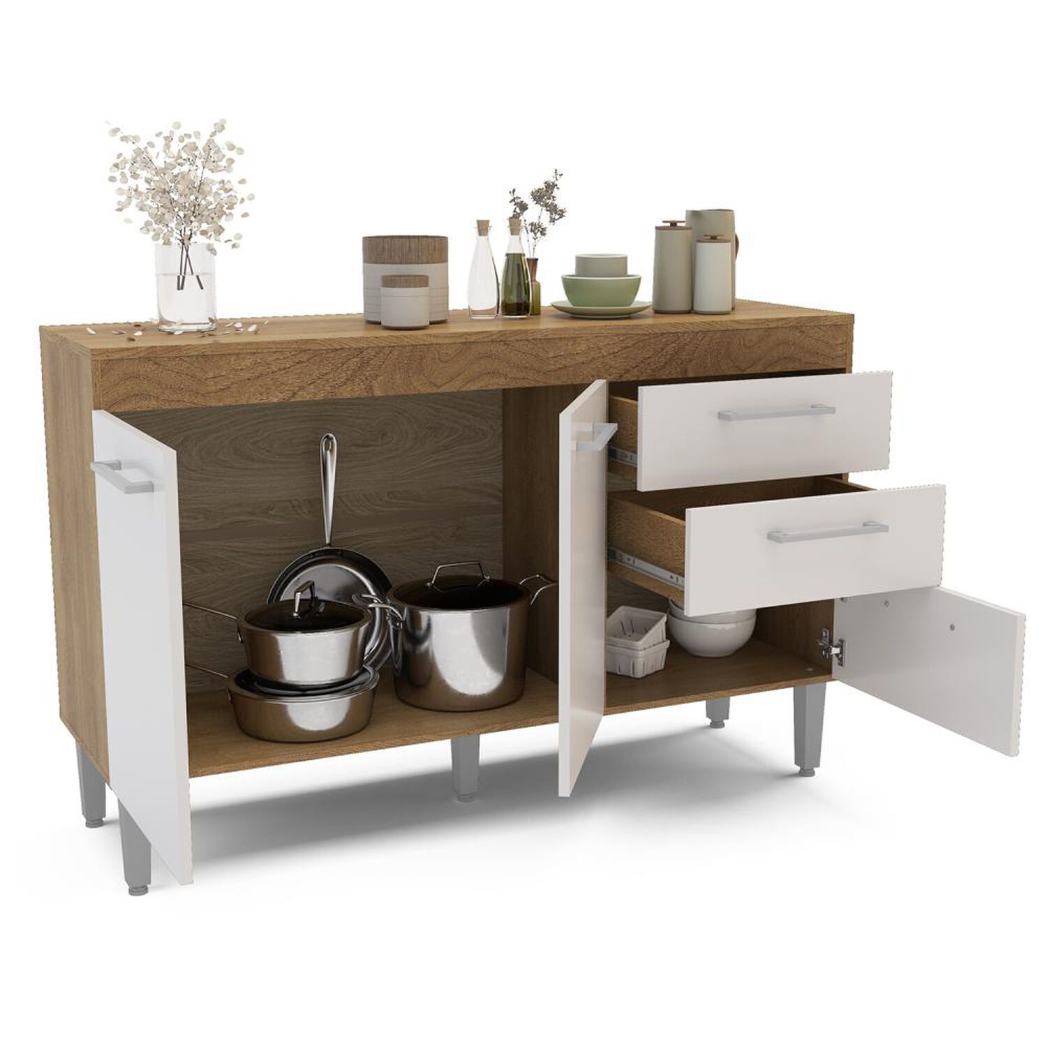 Mueble De Cocina Vekka Home Base / 3 Puertas / 2 Cajones image number 4.0