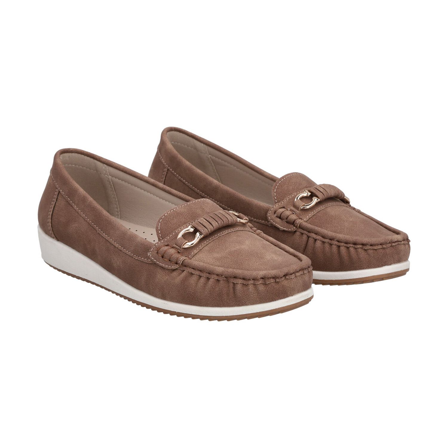 Mocas&iacute;n Mujer Camel Lali Police image number 4.0