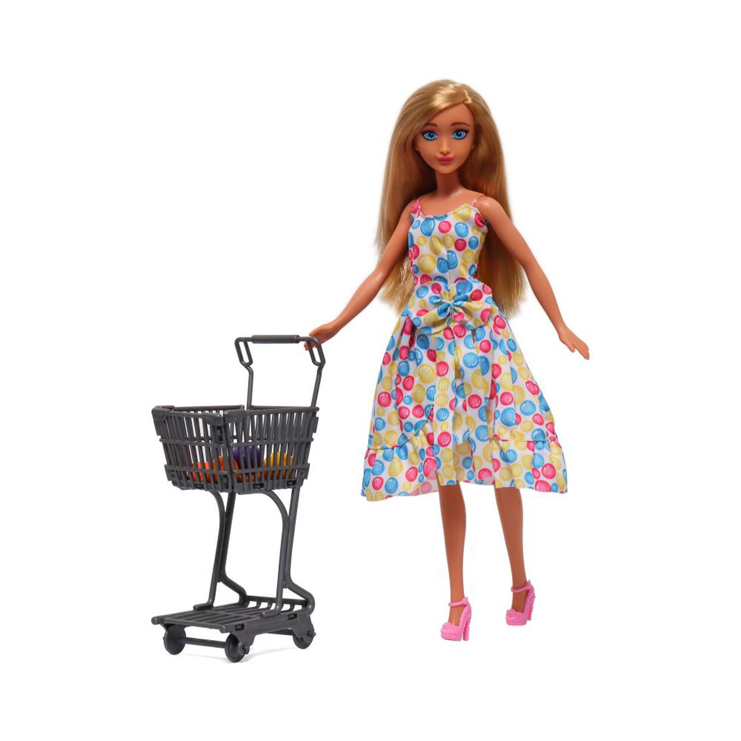 Mu&ntilde;eca Fashion 31 Cm Con Set De Supermercado Happyline image number 2.0