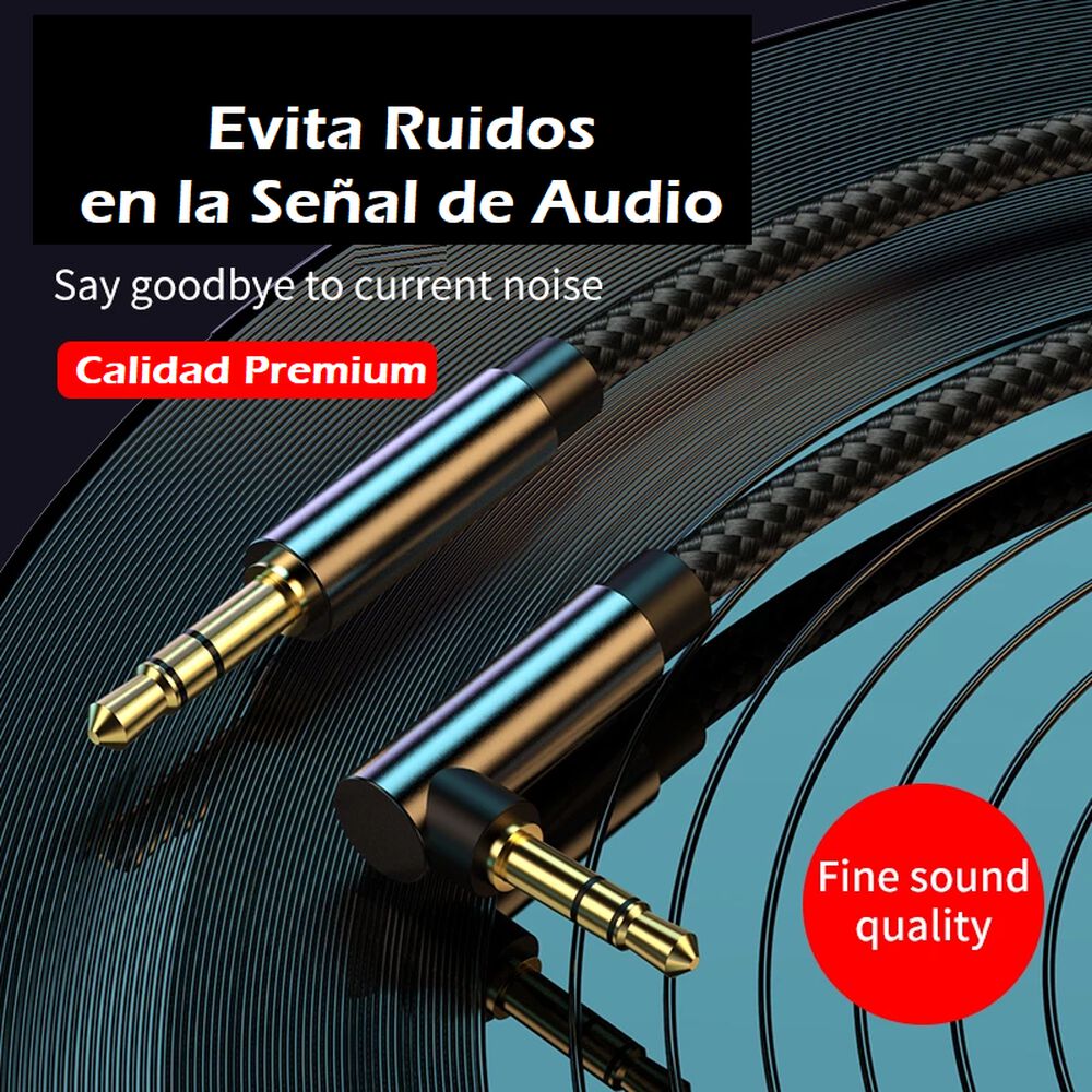 Cable De Audio Premium 1x1 Jack 3.5mm Acordonado 3mt image number 2.0