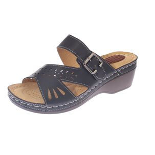 Sandalia Confort Negro Modelo Italiano Art. 5ask73324black