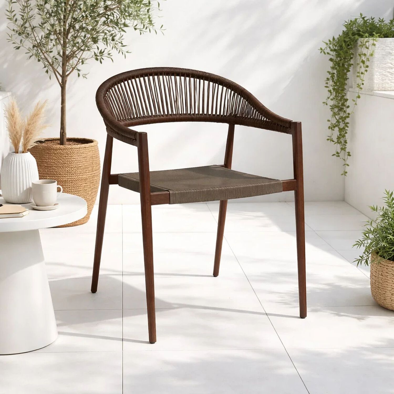 Silla De Terraza Douce - Aluminio Y Rattan image number 1.0