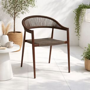 Silla De Terraza Douce - Aluminio Y Rattan
