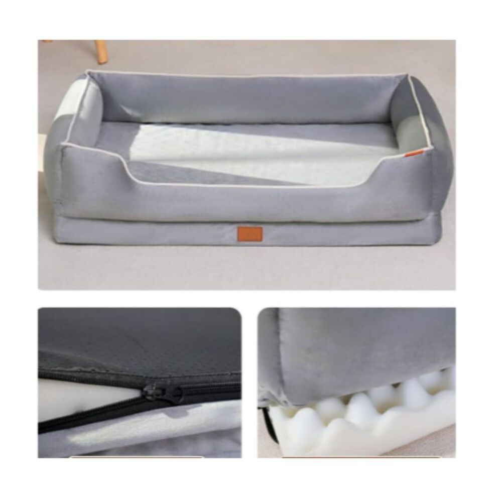 Cama Sofa Premium Para Perros Y Gatos Lavable Antideslizante Talla S image number 2.0