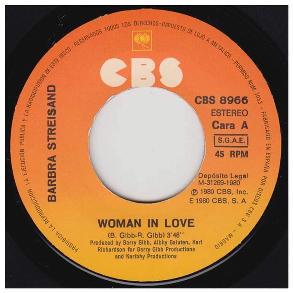 Barbra Streisand - Woman In Love | 7" Single Vinilo Usado image number 3.0