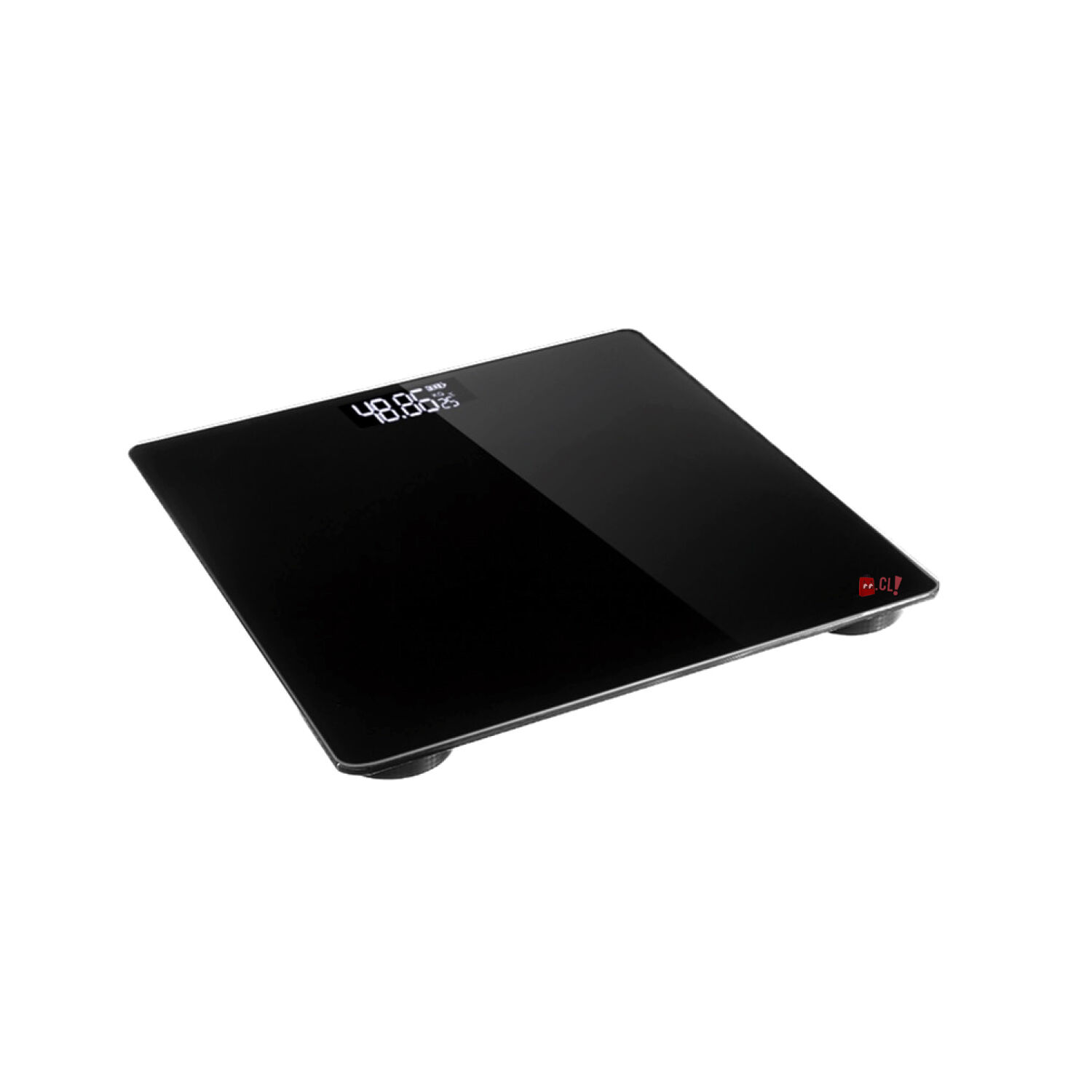 Pesa Digital Ba&ntilde;o Vidrio Templado Capacidad 180kg Negro - Ps image number 1.0