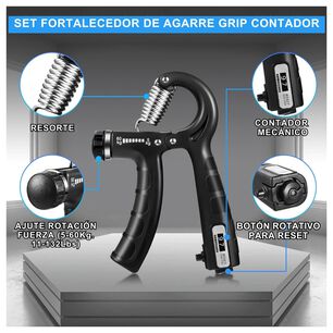 Set Hand Grip 10-60 Kg Manos Dedos Antebrazo Yepsport