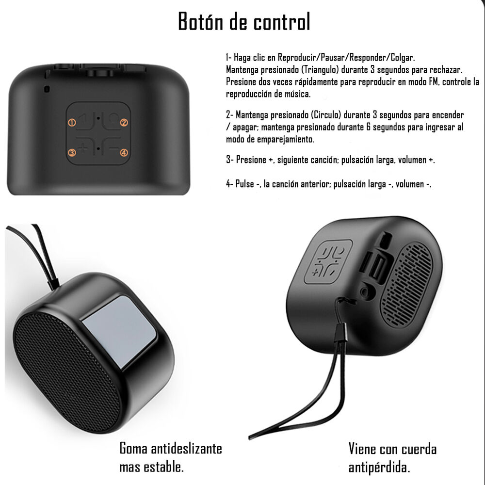 Parlante Speaker Portable Bluetooth Musica Yesido Ysw03