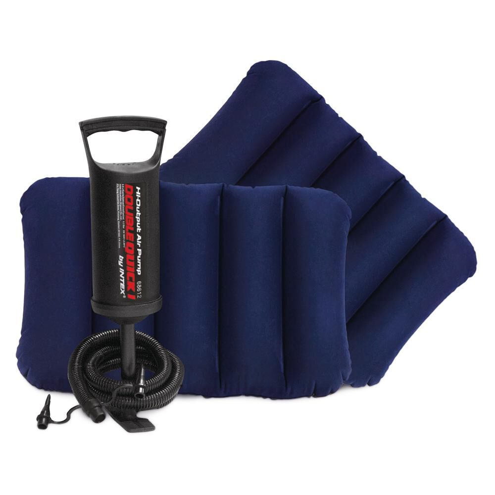 Colchon Inflable 2 Plazas Downy + Inflador Y 2 Almohadas Intex image number 0.0