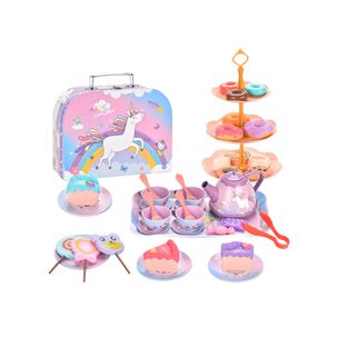 Maleta Juguete Unicornio Con Set T&eacute; Infantil Cocina