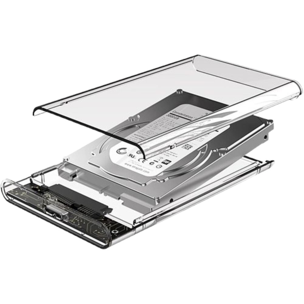 Cofre Case Transparente Disco Duro Sata2.5 Usb3.0 image number 0.0