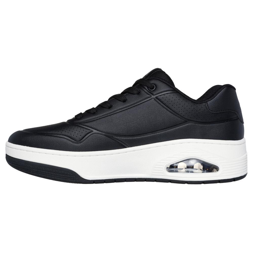 Zapatilla Urbana Hombre Skechers Uno Court Negro image number 2.0