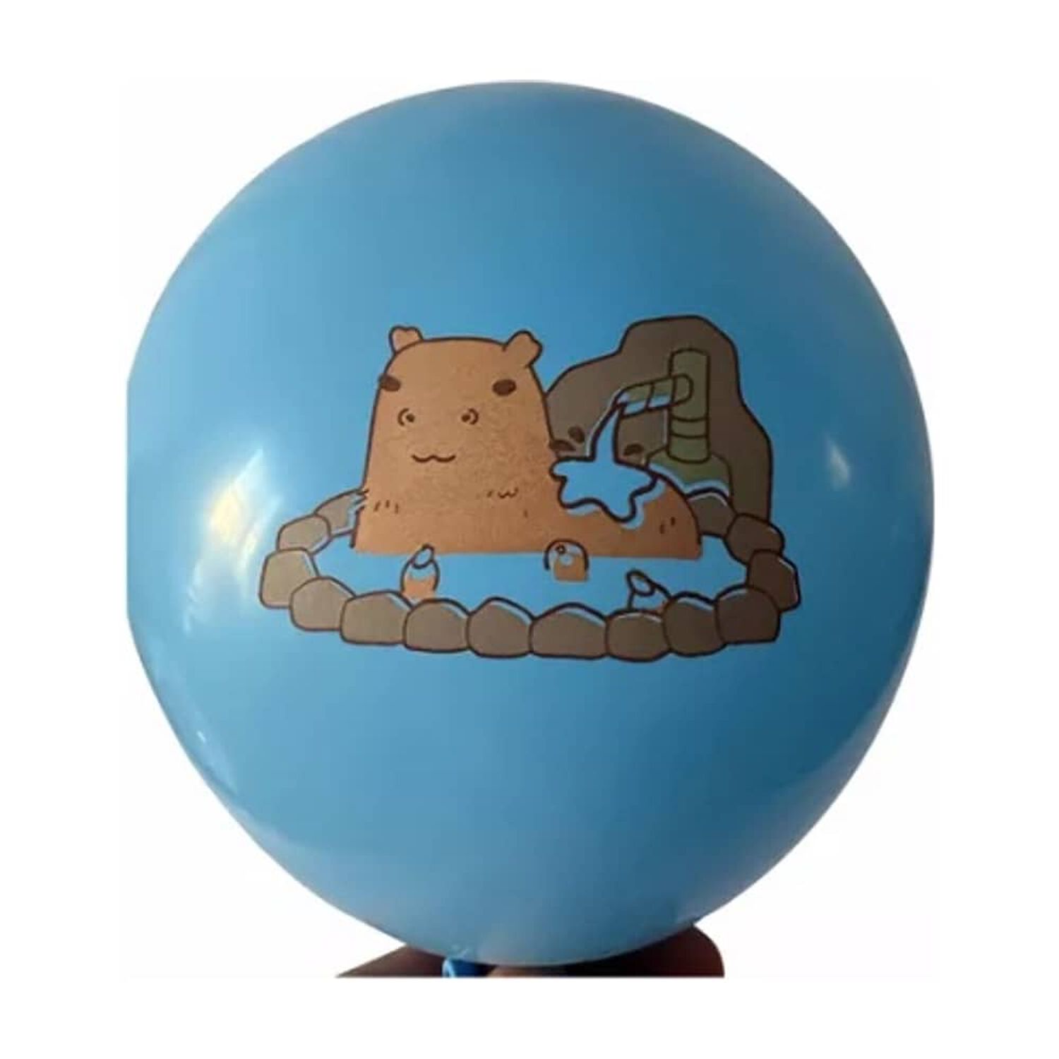 Pack 12 Globos Cumplea&ntilde;os Dise&ntilde;o Capibara image number 1.0