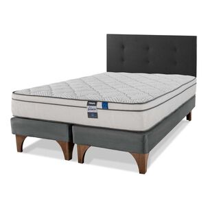 Cama Europea Flex Valencia / 2 Plazas / Base Dividida + Respaldo