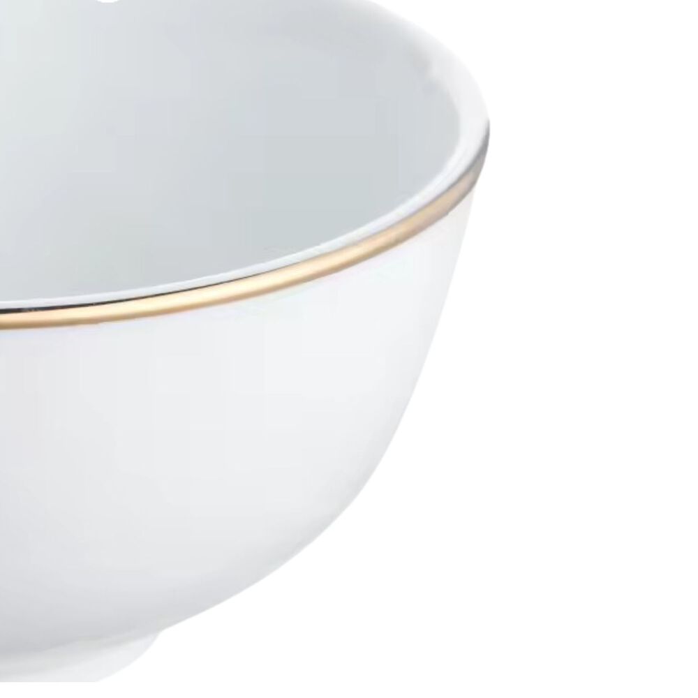 Bowl 15cm De Porcelana Royal Borde Dorado Menaje Cocina image number 2.0