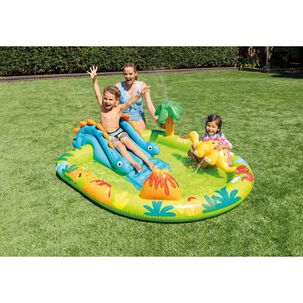 Piscina Ovalada Inflable Dinosaurio Intex 191x152x58 Cm / 143 Litros