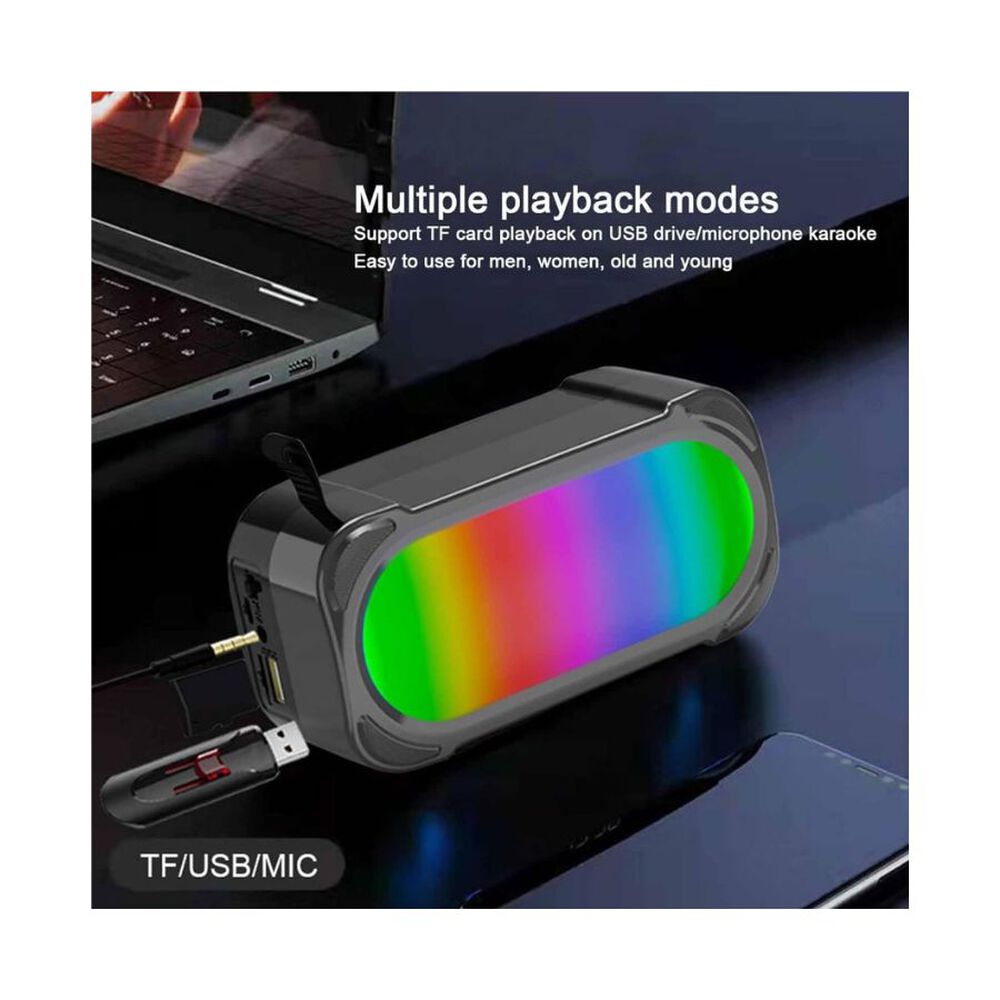 Mini Parlante Portátil 5w Luz Rgb Mk-102 Speaker image number 3.0