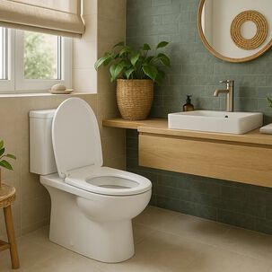Asiento Y Tapa P.p. Soft Close Para Wc Acros Plus Marca Stretto