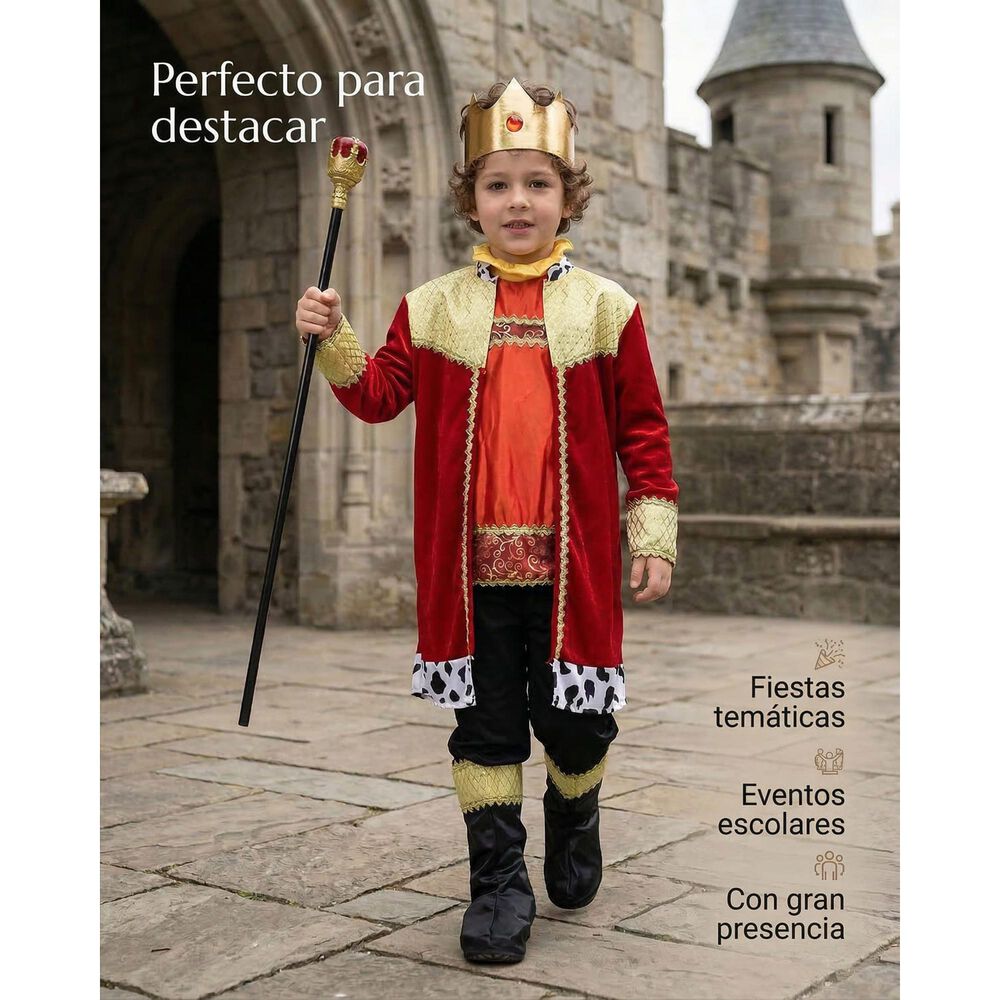 Disfraz Rey Medieval Infantil image number 10.0