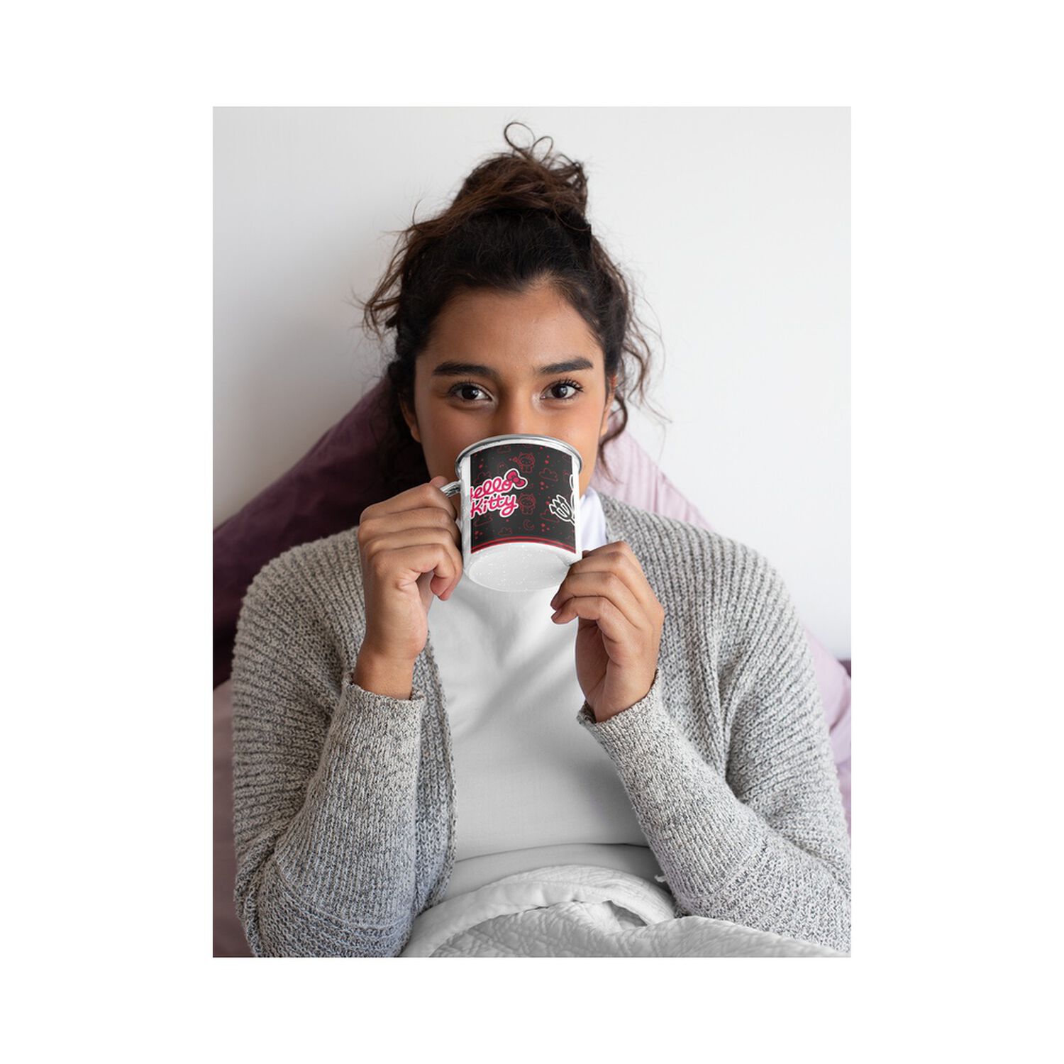Taza Enlozada Lechera Hello Kitty Demonio image number 2.0