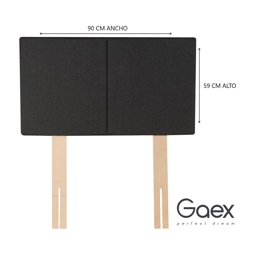 Cama Europea 1 Plaza 190 Respaldo Everest image number 1.0