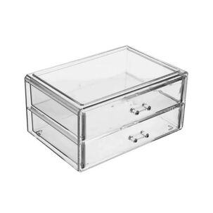 Organizador Cosmetiquero Multifuncional 2 Cajones Acrílico