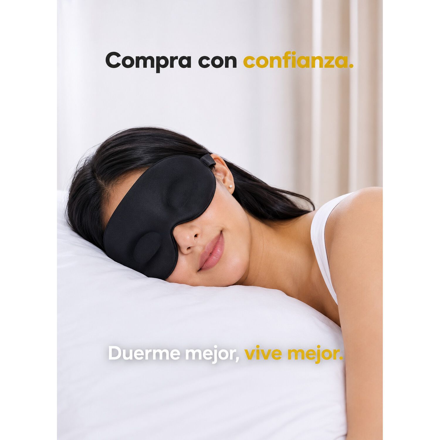 Antifaz 3d Total Oscuridad Suave Ajustable image number 1.0
