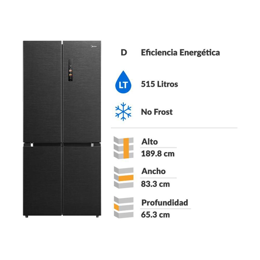 Refrigerador French Door Midea MDRM691MTEDXIN / No Frost / 515 Litros / D image number 1.0