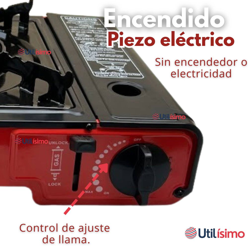 Cocina Port&aacute;til Cocinilla Camping + Kit De Instalaci&oacute;n Y Lata De Gas image number 7.0