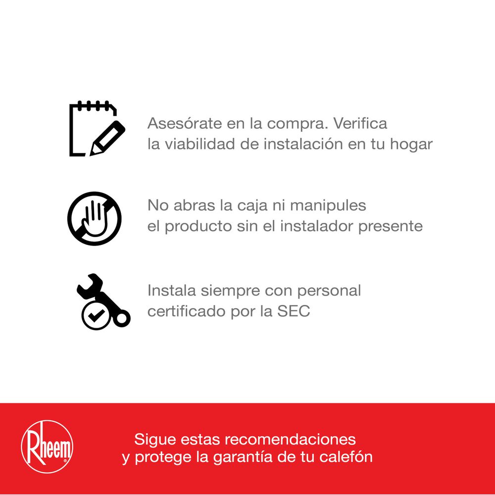 Calefont 12 Litros Gas Licuado Tiro Forzado Rheem image number 8.0