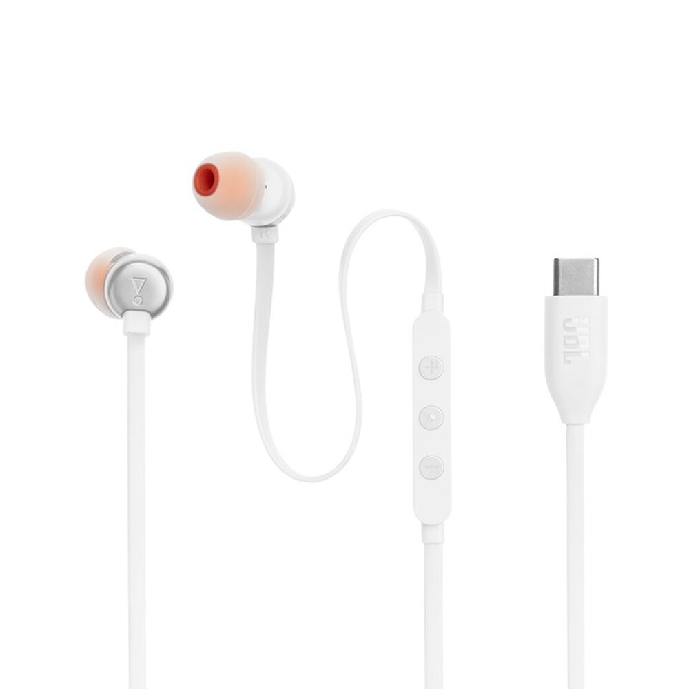 Audífonos Jbl Tune 310c In-ear Wired Usb-c Blanco image number 1.0