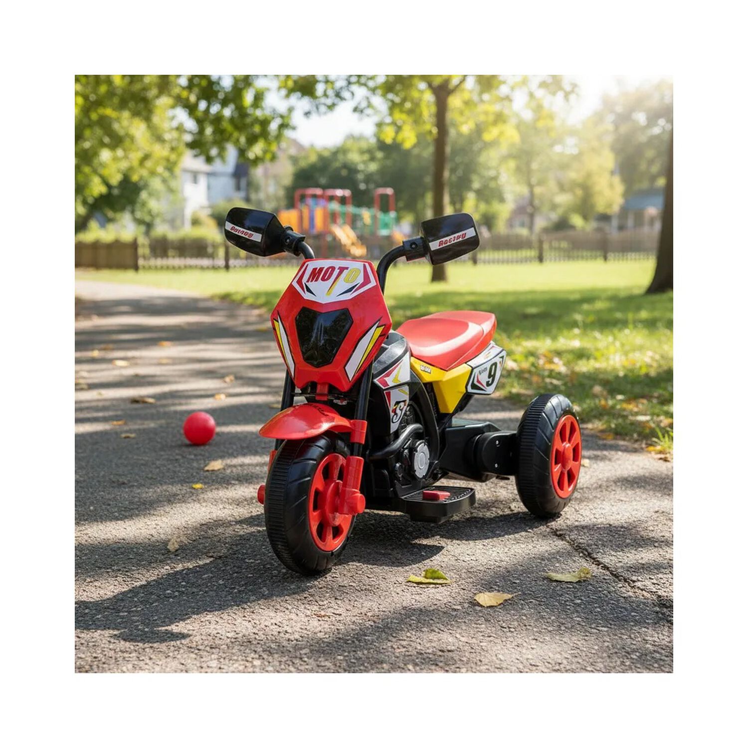 Moto El&eacute;ctrica Cross Rojo Bebesit image number 1.0