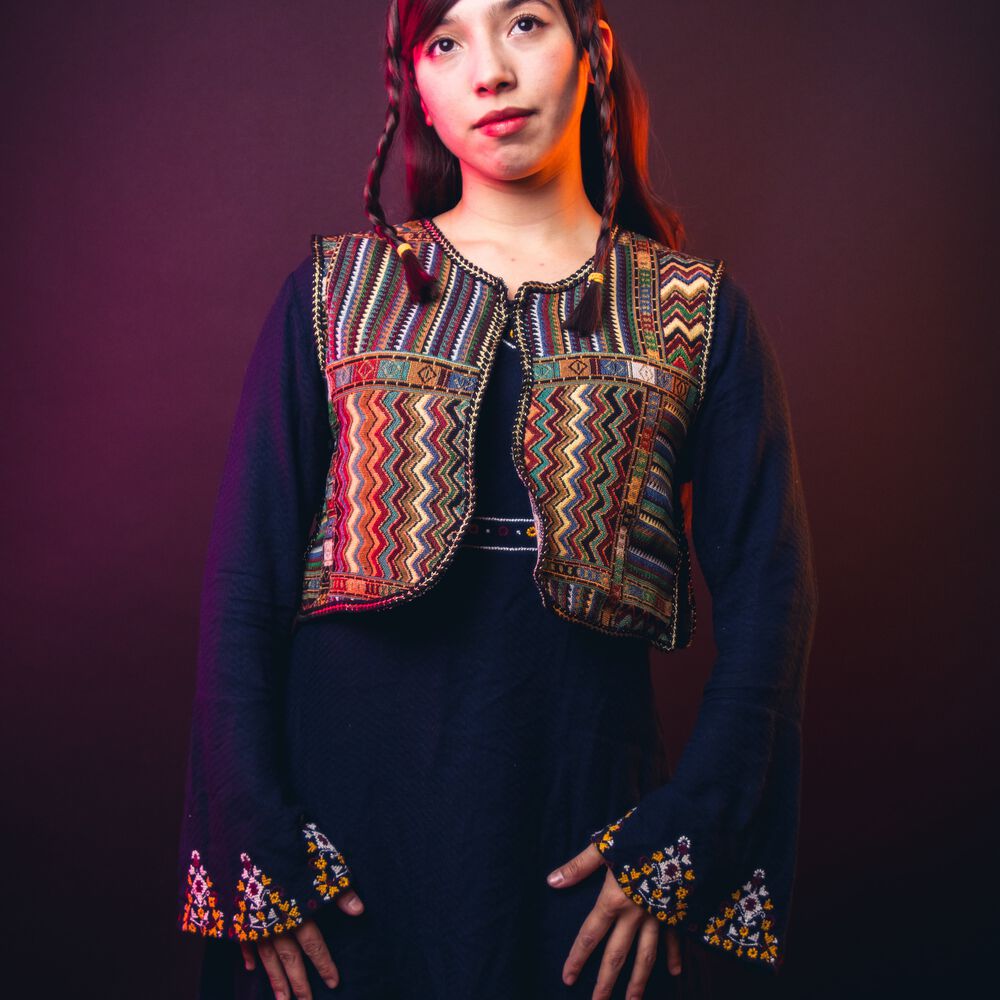 Chaqueta Y Diadema Cintillo Hippie Disfraz Accesorio image number 2.0