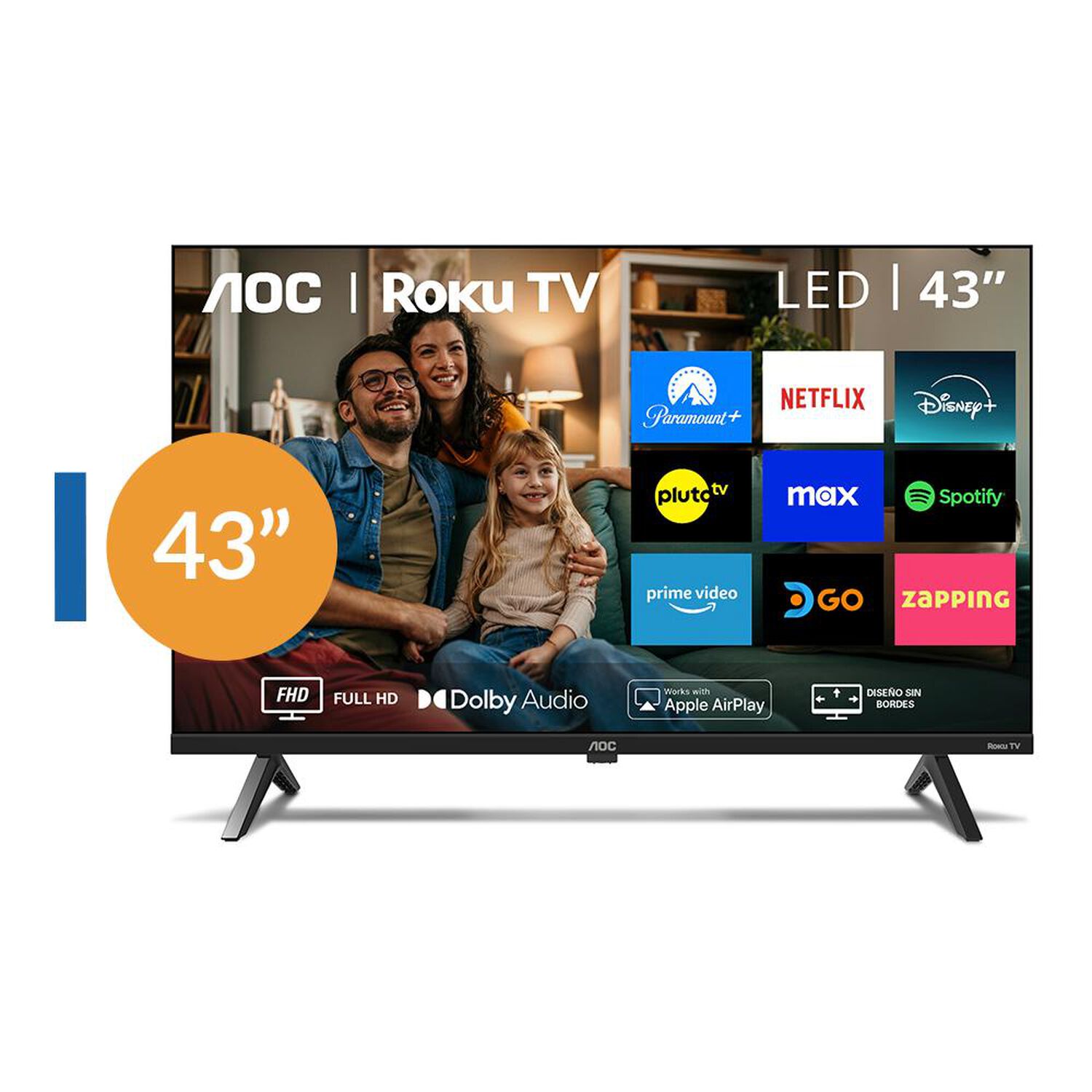 Led 43" AOC 43S5045 / Full HD / Smart TV image number 0.0